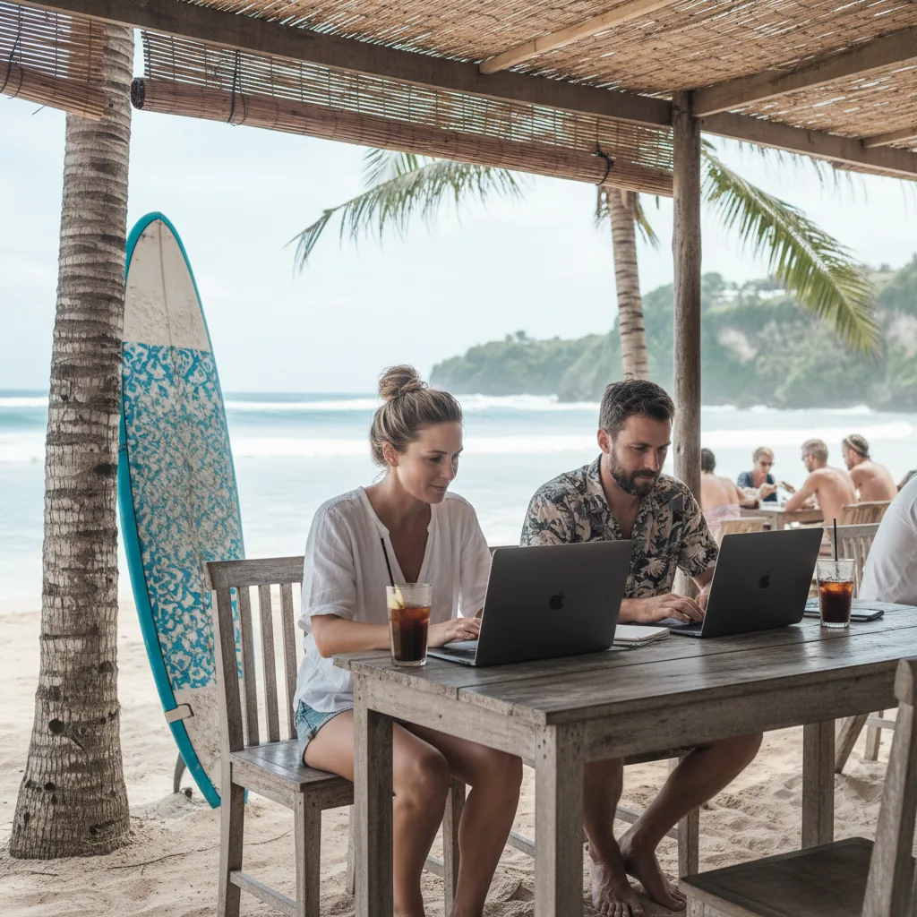 American digital nomad lifestyle Bali