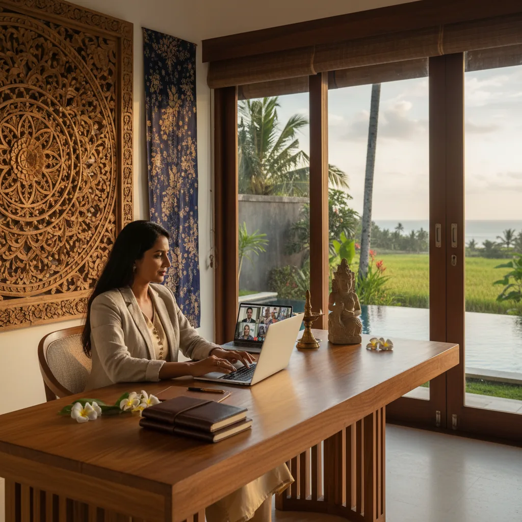 Indian expat professional life Bali