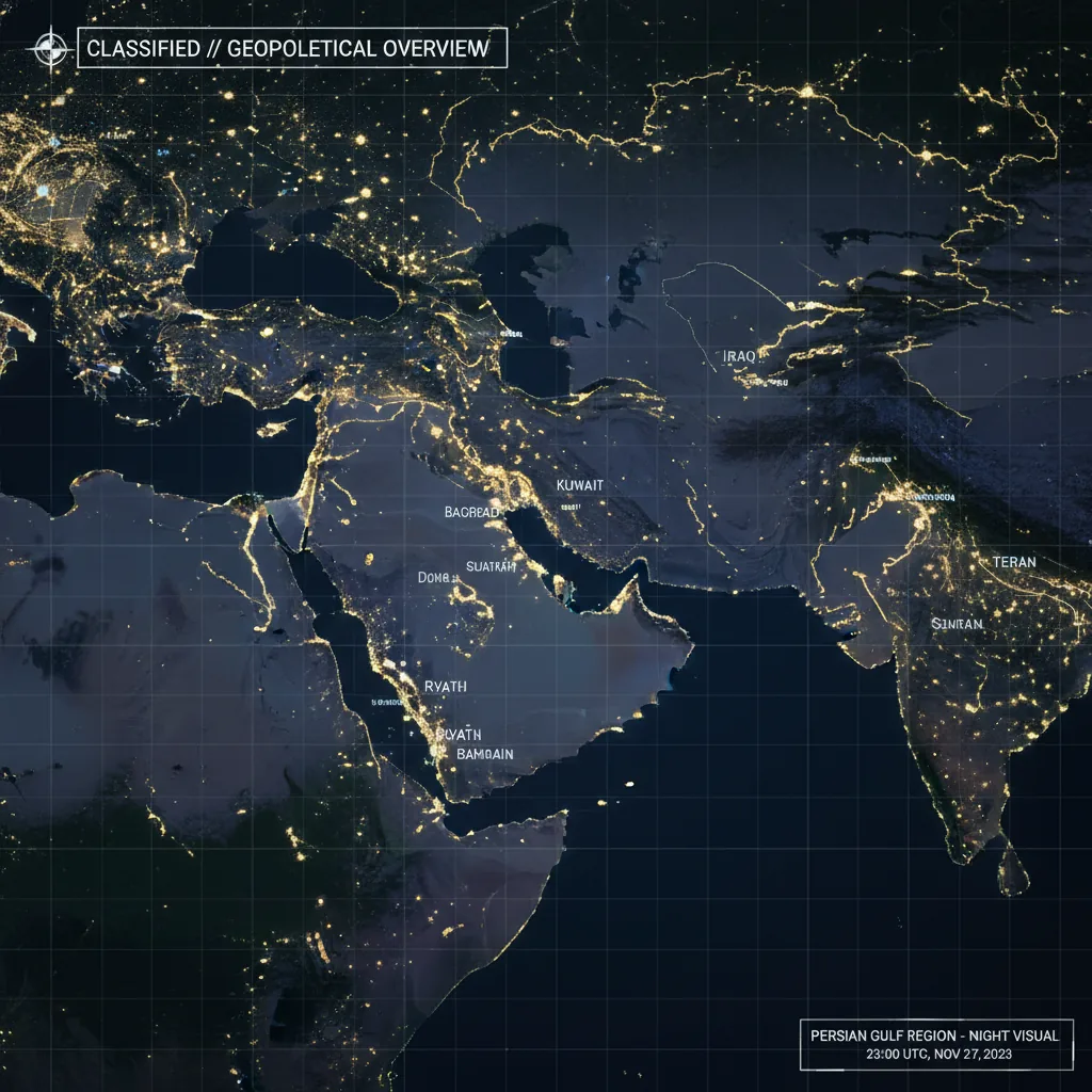 Persian Gulf satellite view conflict