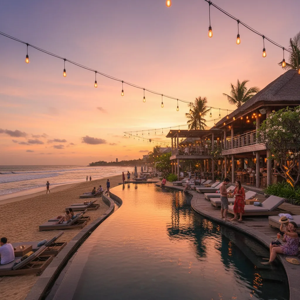 Seminyak beach club lifestyle Bali