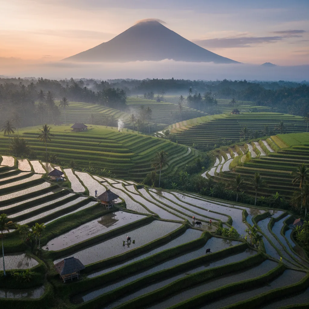 Tabanan Jatiluwih rice terraces panorama